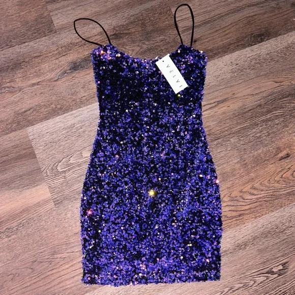Maxi Dress Crystal Sky Dress Socialite Sequin Cowl Neck Minidress In Purple Sparkle At Nordstrom, Size Maxi Dress Crystal Sky Dress Socialite Sequin Cowl Neck Minidress In Purple Sparkle At Nordstrom, Size